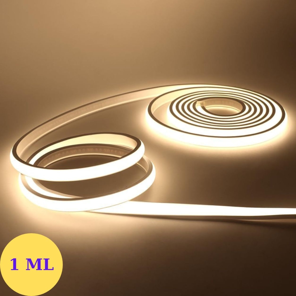 Banda LED COB 220V, 10W/m, 1000lm/m, 4200K, 1m, FlexiLum220, necesita alimentator, LM-KITCOB1M4200K