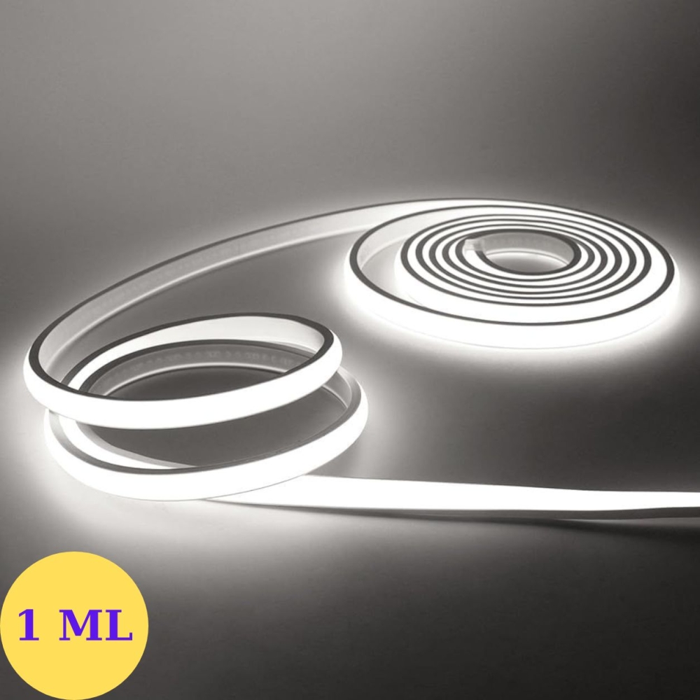 Banda LED COB 220V, 10W/m, 1000lm/m, 6400K, IP20, 1m, FlexiLum220, LM-KITCOB1M6400K