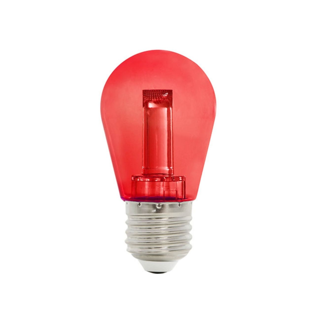 Bec LED 2W E27 Roșu, FANTASY, Horoz Electric, 44lm, 220-240V
