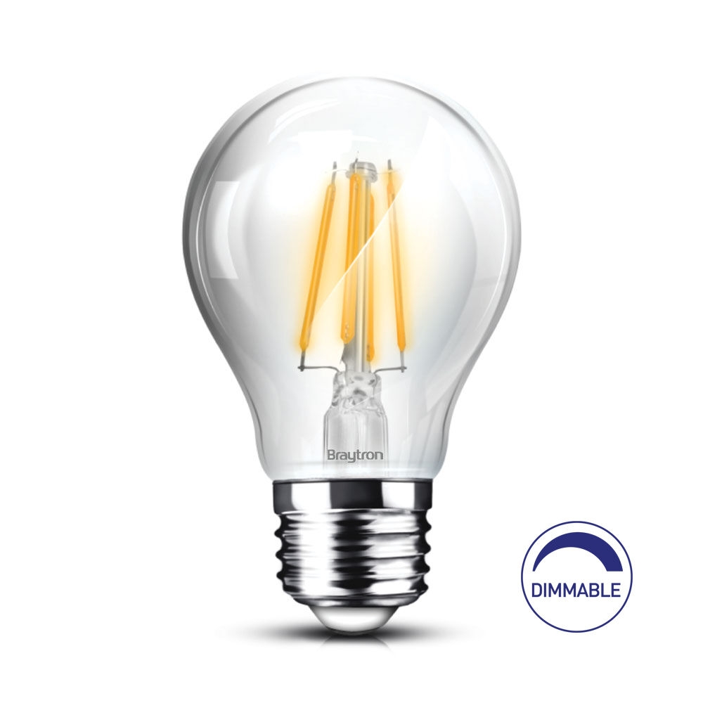 Bec LED filament dimabil, 8W, A60, E27, 3000K, BR-BA38-60820