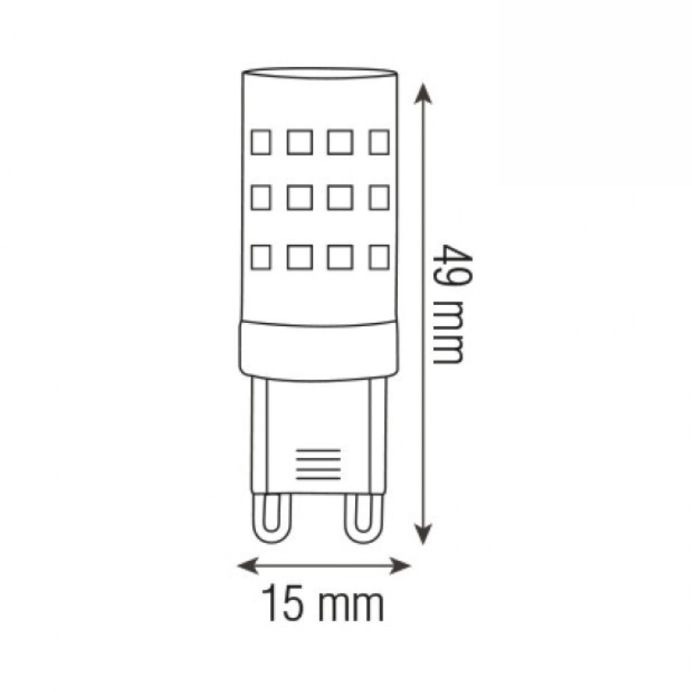 Bec Led G9 4W Peta-4, SMD Ceramic (3000K)