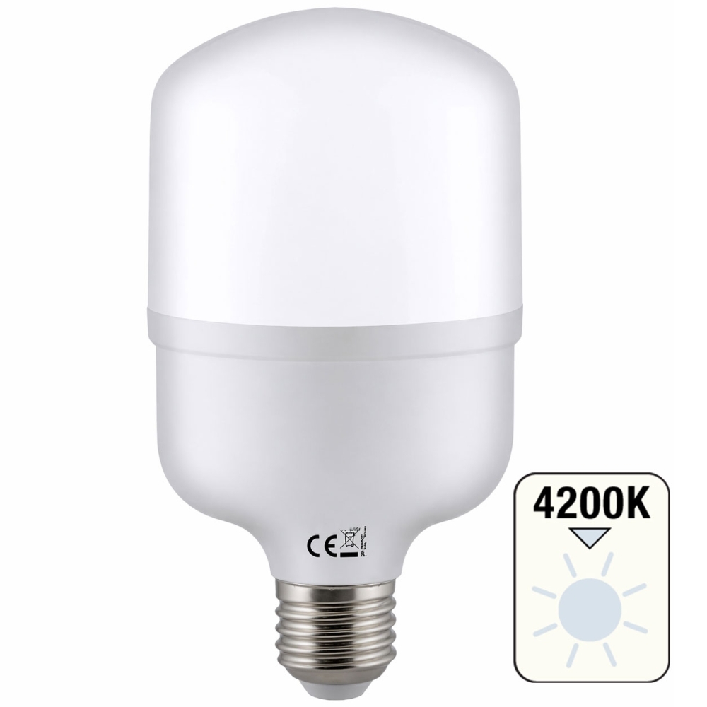 Bec LED industrial 20W E27 4200K, alb natural, 2050lm, HOROZ TORCH-20