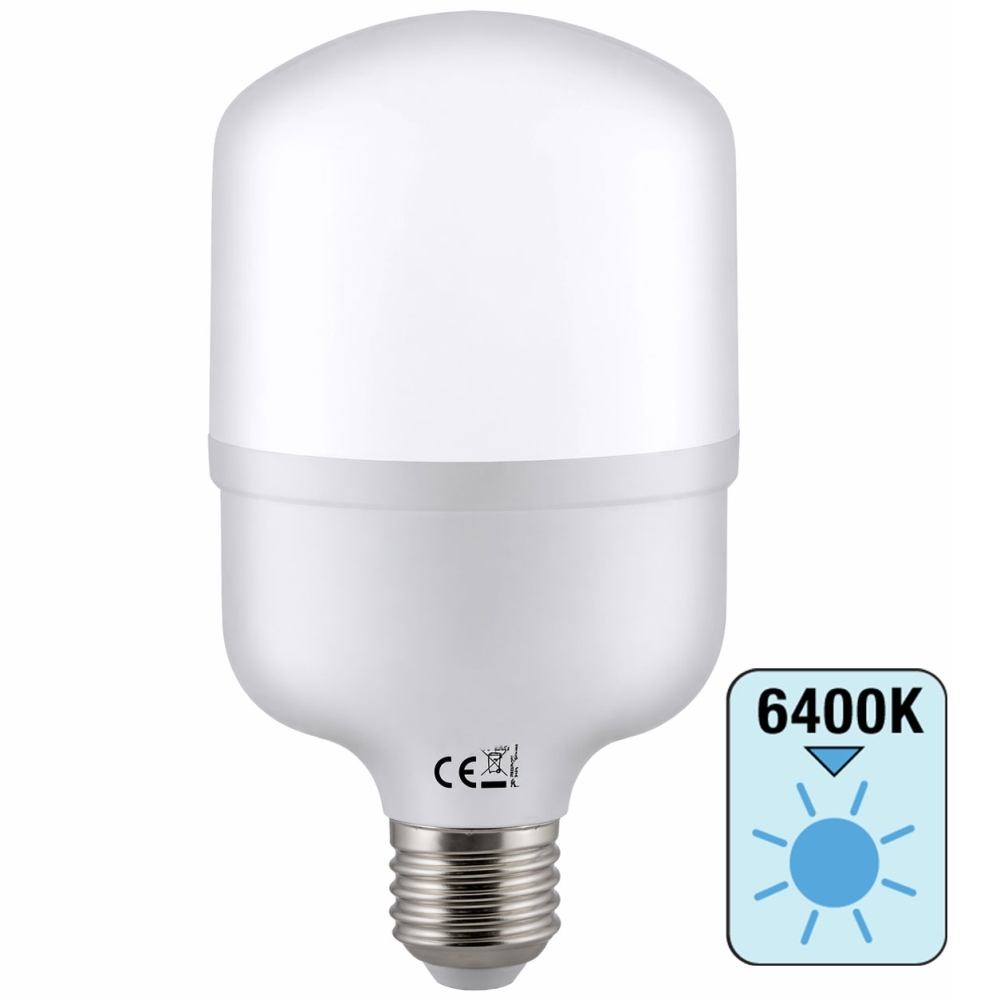 Bec LED industrial 20W E27 6400K, alb rece, 2050lm, HOROZ TORCH-20