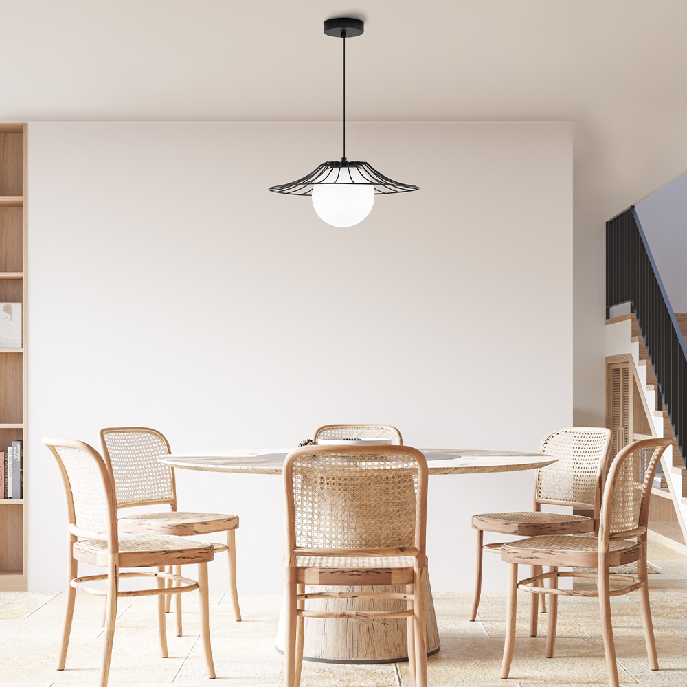 Pendul Convex cu glob, W004R-1H-1xE27  max 23W