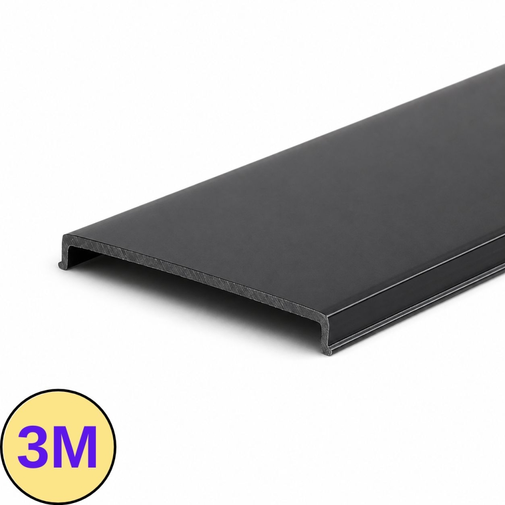 Capac Profil LED Negru 3M, 32mm, PROFILE-BR7, pentru Profil R7