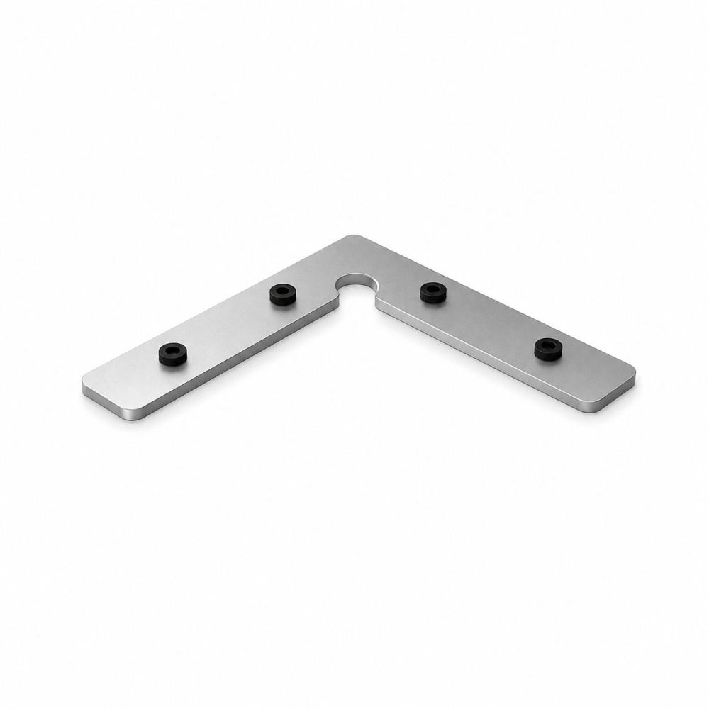 Conector L imbinare profile aluminiu pentru benzi LED, colt 90°, 50x50x10x1.7 mm, LP-CON-90-B