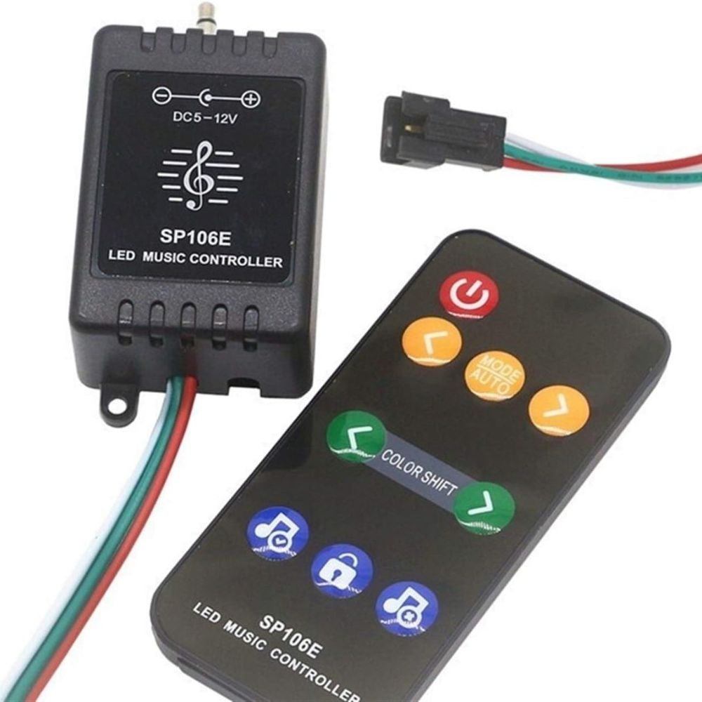 Controller banda LED Pixel Music react SP106E WS2811 WS2812 WS2813
