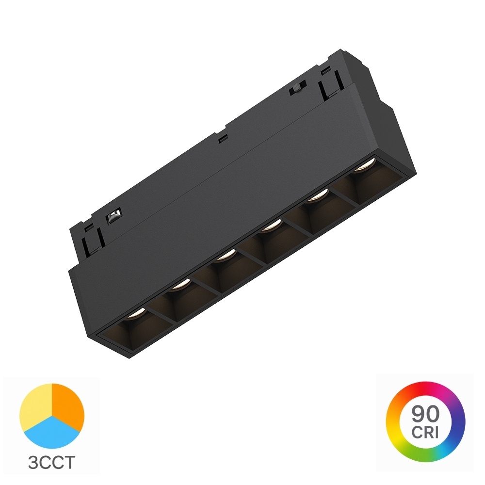Corp Liniar LED, Proiector pentru Șină Magnetică 6W, 440 lm, 24&deg;, CCT3 (3IN1), Negru, Magnus M20-LNS110