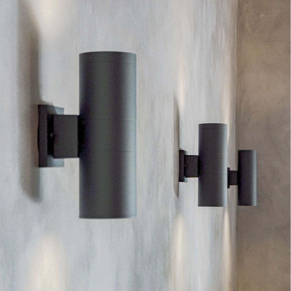 Aplica perete iluminat fatada bilaterala VIDEX-2XE27-PORTER-GRI