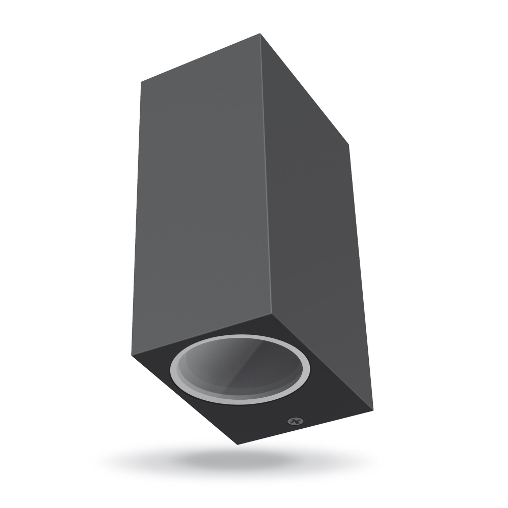 Aplica perete iluminat fatada bilaterala VIDEX-2XGU10-ARON-GRAY