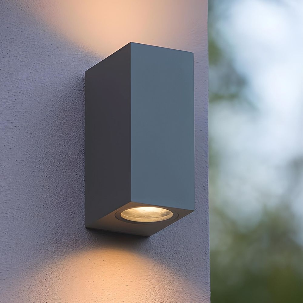 Aplica perete iluminat fatada bilaterala VIDEX-2XGU10-ARON-GRAY