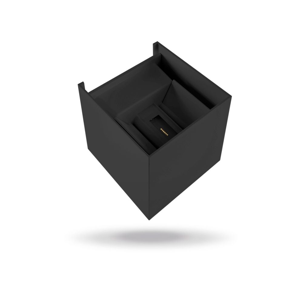 Aplica perete iluminat fatada bilaterala VIDEX-6W-ERIC-BLACK
