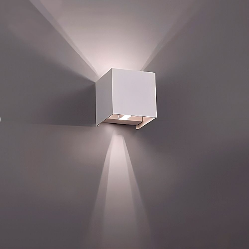 Aplica perete iluminat fatada bilaterala VIDEX-6W-ERIC-WHITE