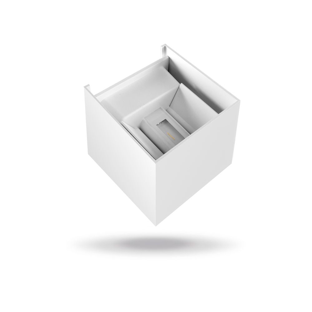 Aplica perete iluminat fatada bilaterala VIDEX-6W-ERIC-WHITE