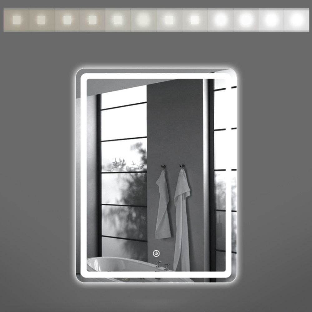 Catarina Oglinda Baie 800x600mm, cu Led si Intrerupator Tactil, Touch