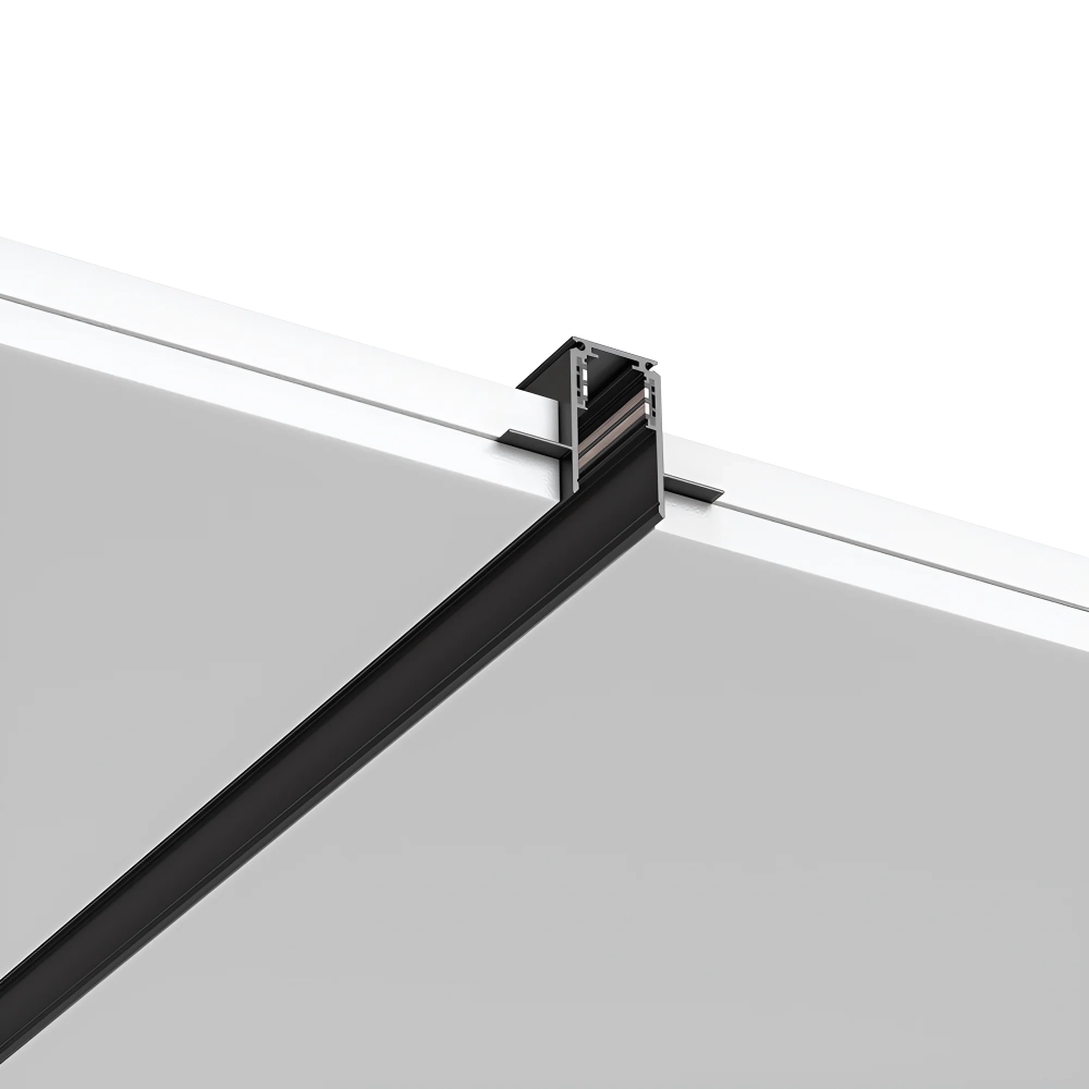 Șină Magnetică &Icirc;ncastrată pentru Rigips 2 m, 48V DC, Negru, Magnus M20A-TR01