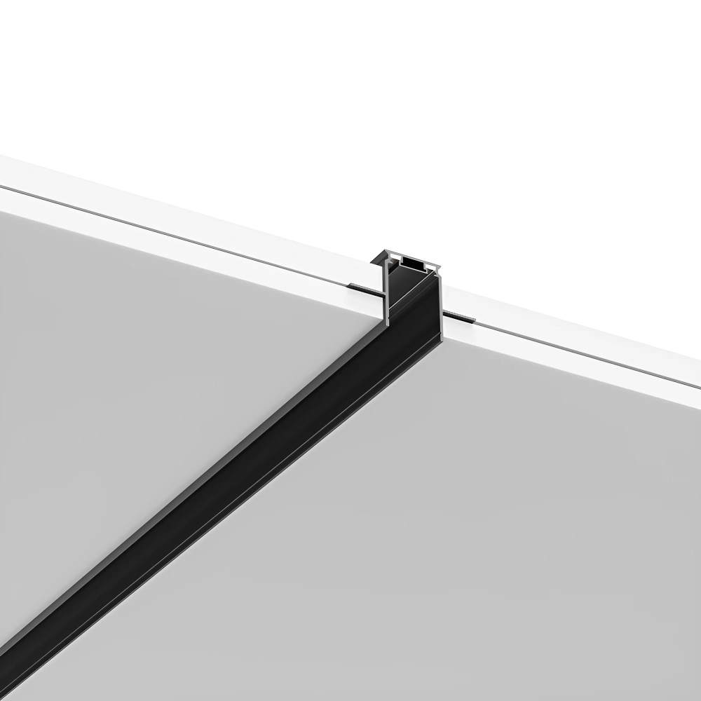 Șină Magnetică &Icirc;ncastrată pentru Rigips UltraSlim Tonic S20B TR02, 1 m, 48V DC, Negru, BY41-02011