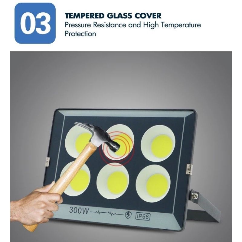 Proiector Led COB 200W, Lumina Rece 6500K Intens