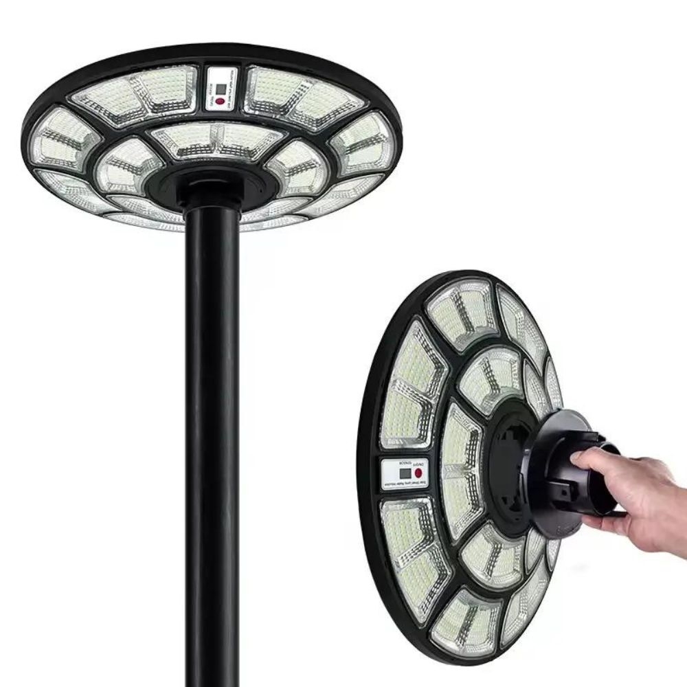 Lampa Solara UFO 400W, 4M cu panou solar si telecomanda 6500K