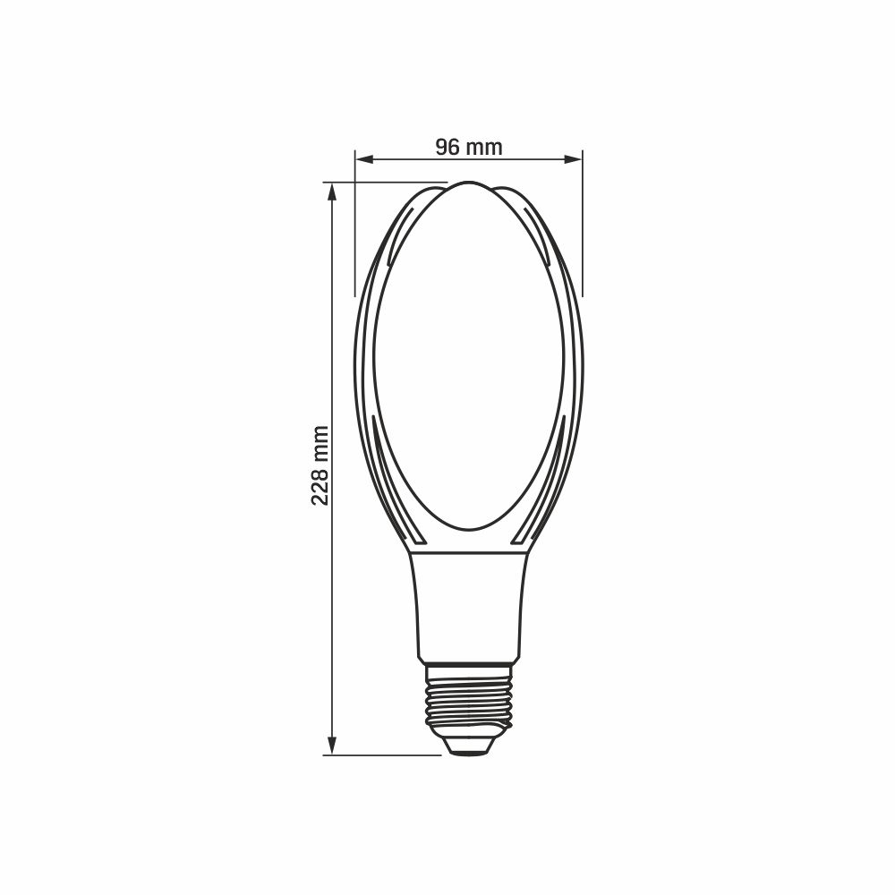 Bec LED de mare putere VIDEX-E27-A96-30W-NW
