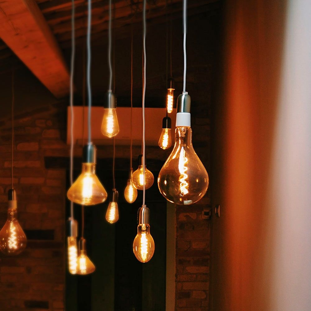 Bec LED filemant decorativ dimabil VIDEX-E27-PS160-8W-FIL-DIM-SPIRAL-AMBRA-WW1