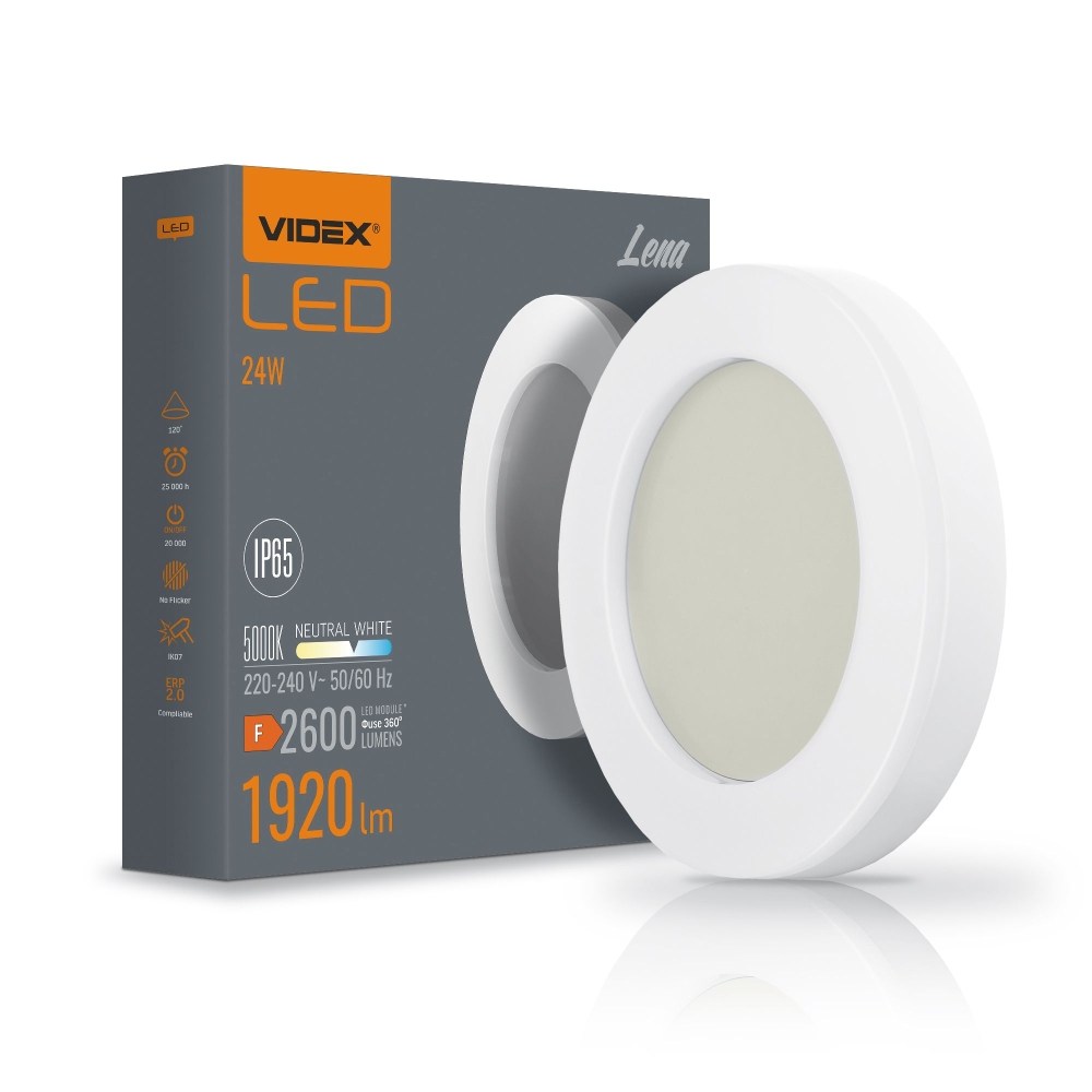 Aplica LED de exterior VIDEX-BULKHEAD-LED-LENA-24W-NW