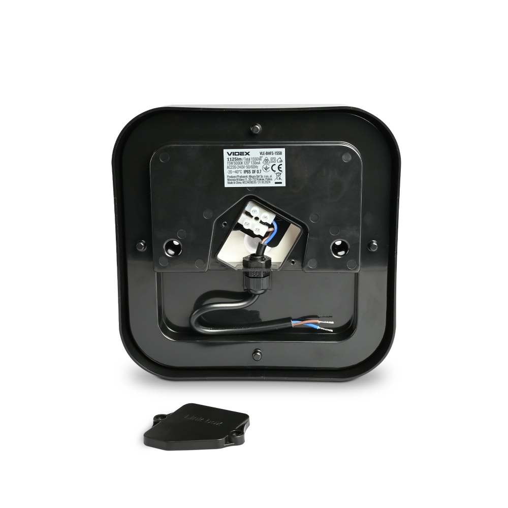 Aplica LED de exterior VIDEX-BULKHEAD-LED-VIKA-BLACK-15W-NW