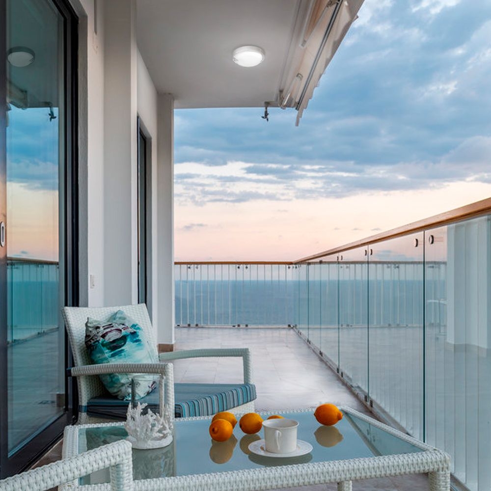 Aplica LED de exterior cu senzor de miscare de miscare VIDEX-BULKHEAD-LED-PIR-KIRA-11W-NW