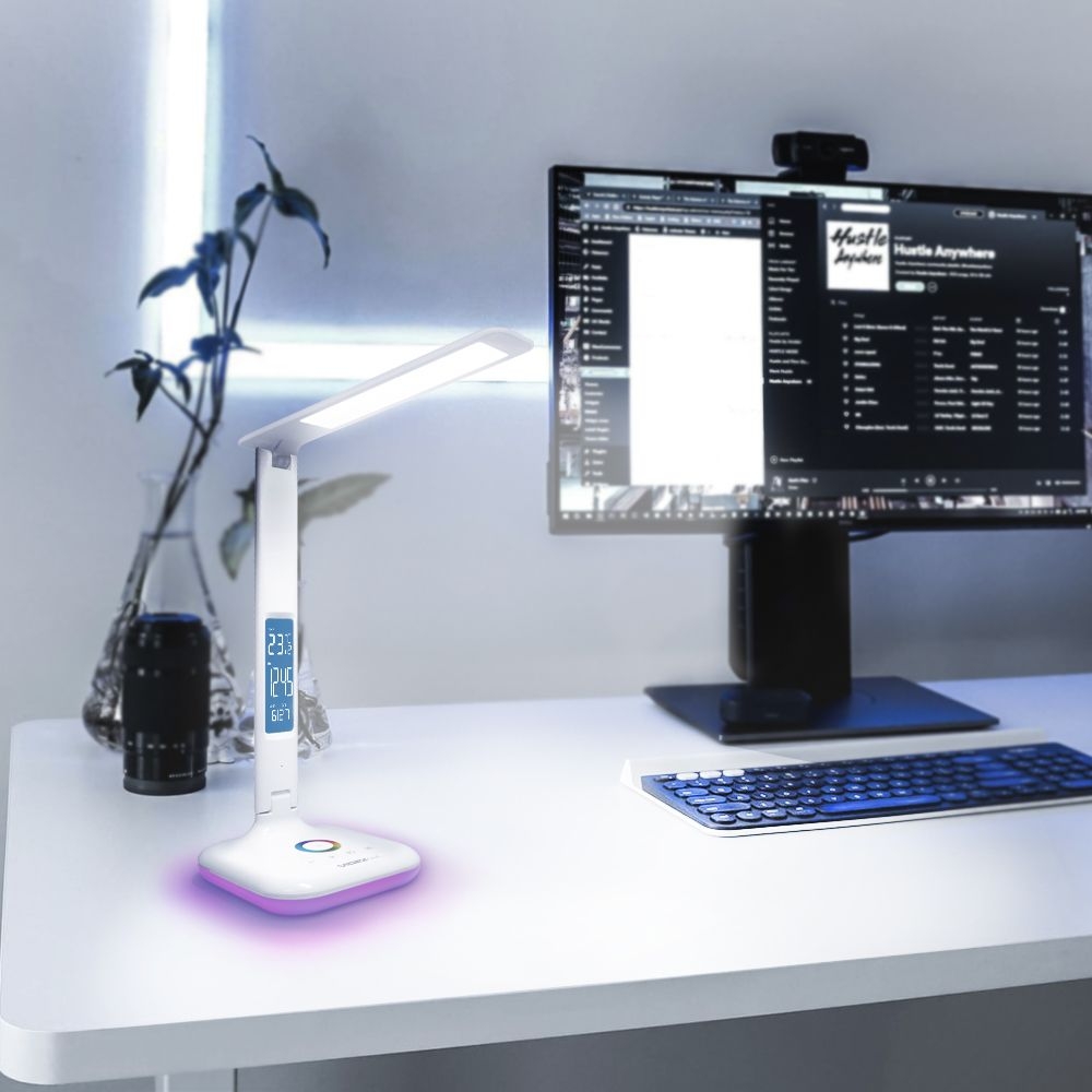 Lampa de birou intensitate reglabila LED VIDEX-DESK-LAMP-NAIROBI-WHITE