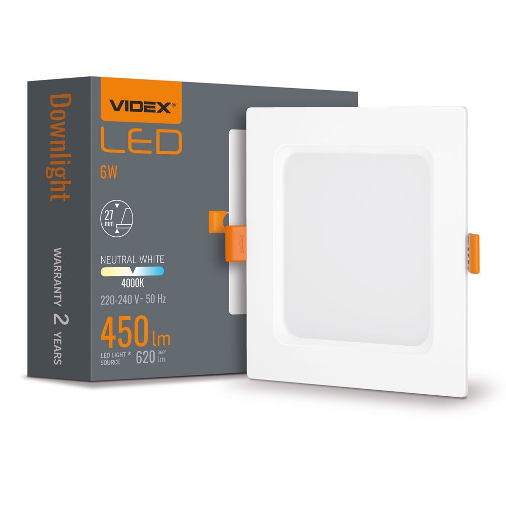 Spot LED incastrat VIDEX-DOWNLIGHT-LED-DLBS-064-6W-NW