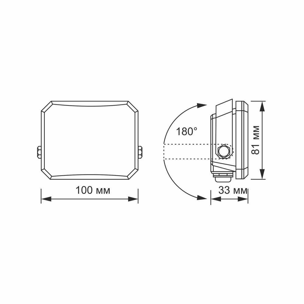 Proiector LED VIDEX-FLOOD-LED-F3-20W-5K