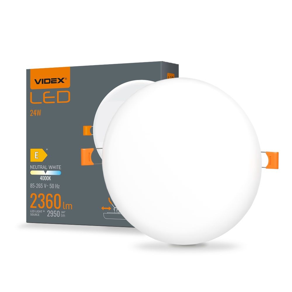 Spot LED incastrat VIDEX-DOWNLIGHT-LED-DLFR-24W-NW