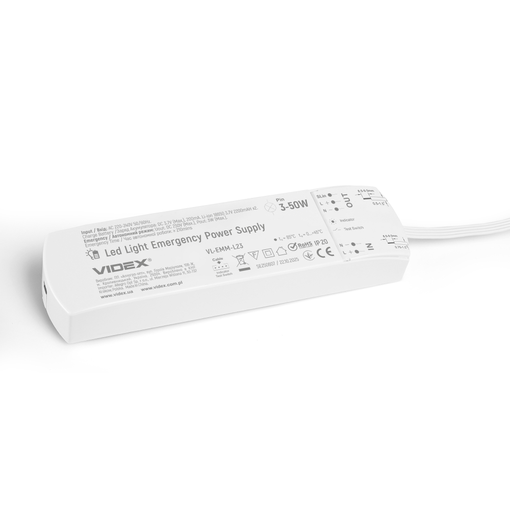 Kit emergenta pentru lampi LED, 50W, 3W – 120 minute