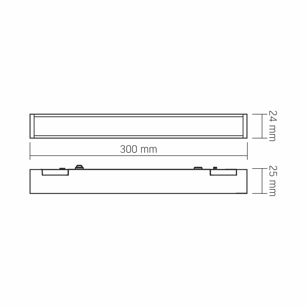 Proiector LED liniar pentru sina magnetica slim VIDEX VL-TRMS-LD430B Negru