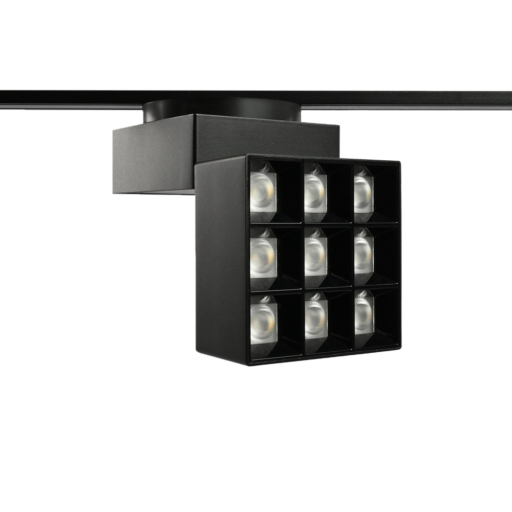 Proiector LED reglabil pentur sina magnetica slim VIDEX VL-TRMS-LE29B Negru