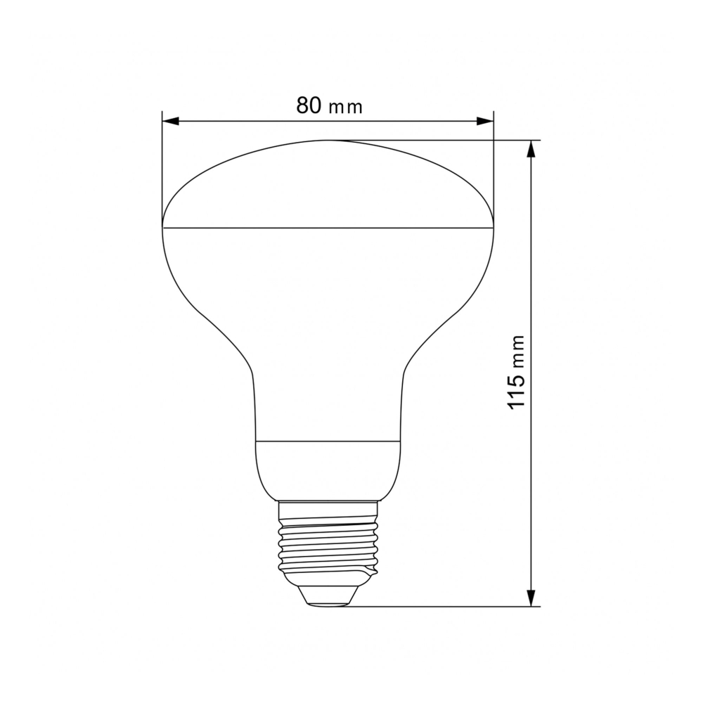 Bec pentru cresterea plantelor LED VIDEX-E27-R80-9W-FITO