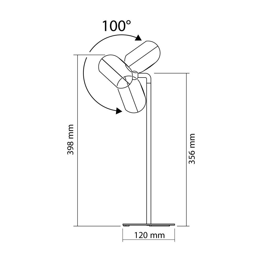 Lampa de birou reincarcabila cu LED VIDEX VLE-TF18W Alba