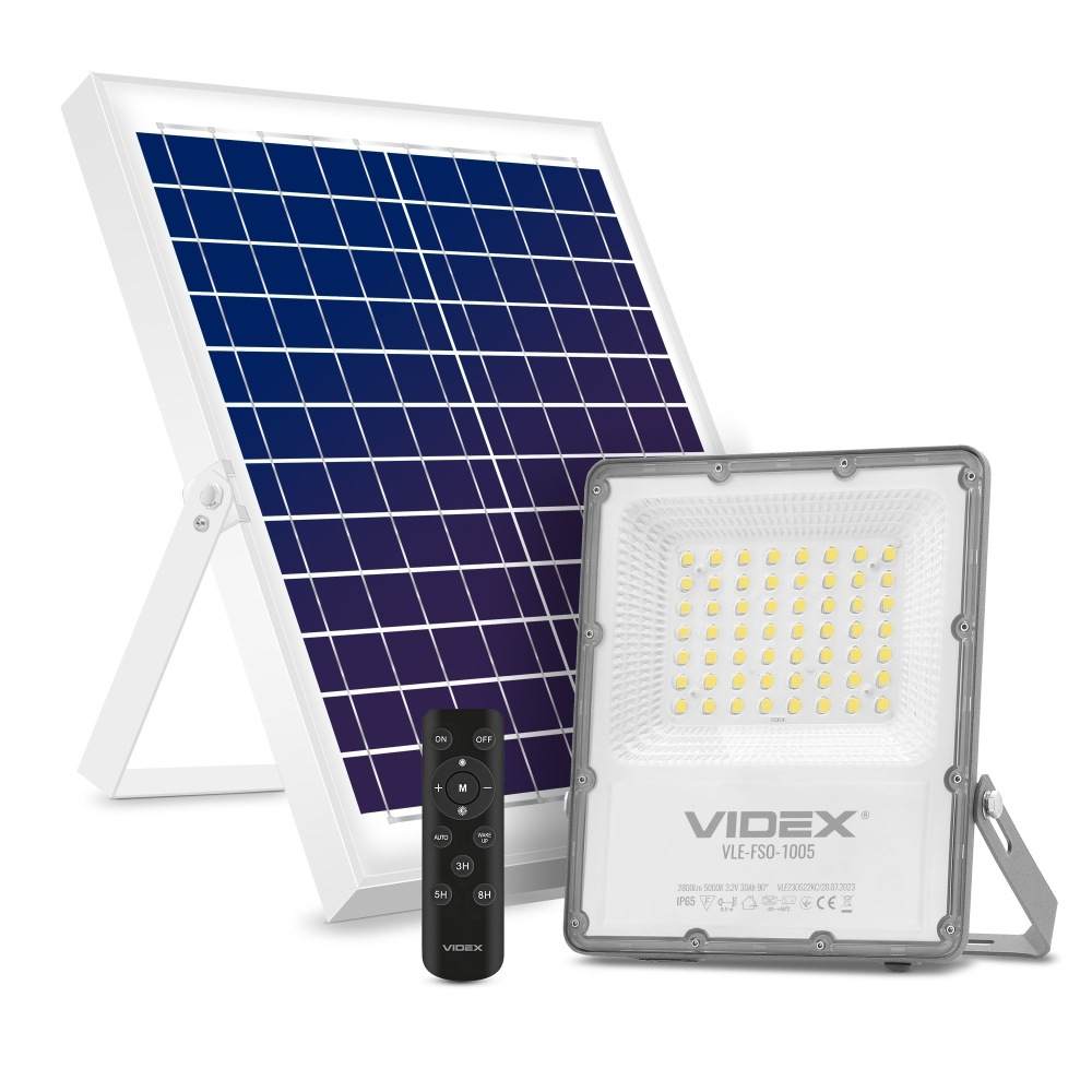 Proiector LED Solar VIDEX-FLOOD-LED-SOLAR-GELIO-100W-NW