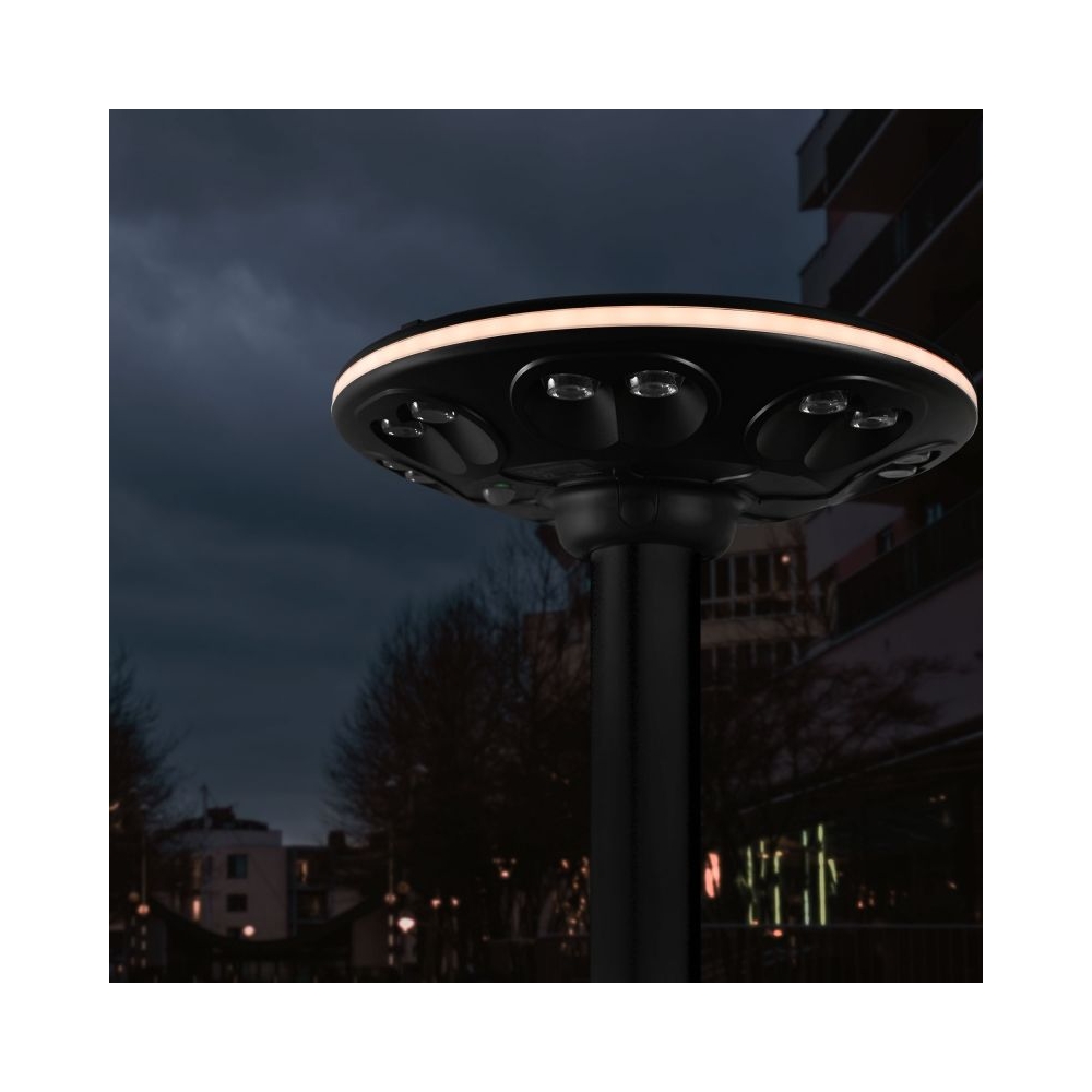 Lampa solara LED pentru parc cu senzor de miscare VIDEX VL-GLSO-1254-S