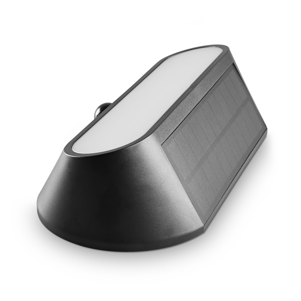 Lampa de perete solara LED cu senzor de miscare VIDEX VL-BHSO-001-S 500Lm 5000K