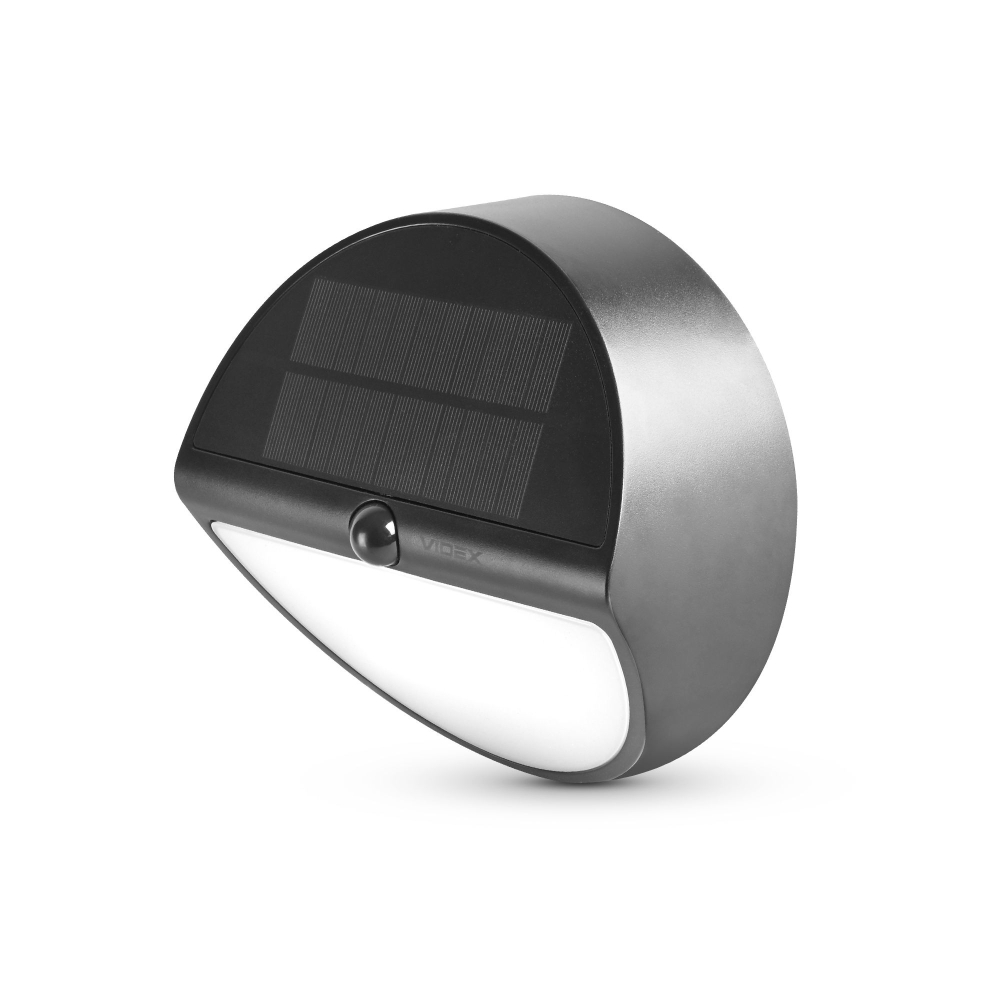 Lampa de perete solara LED cu senzor de miscare VIDEX VL-BHSO-002-S 500Lm 5000K