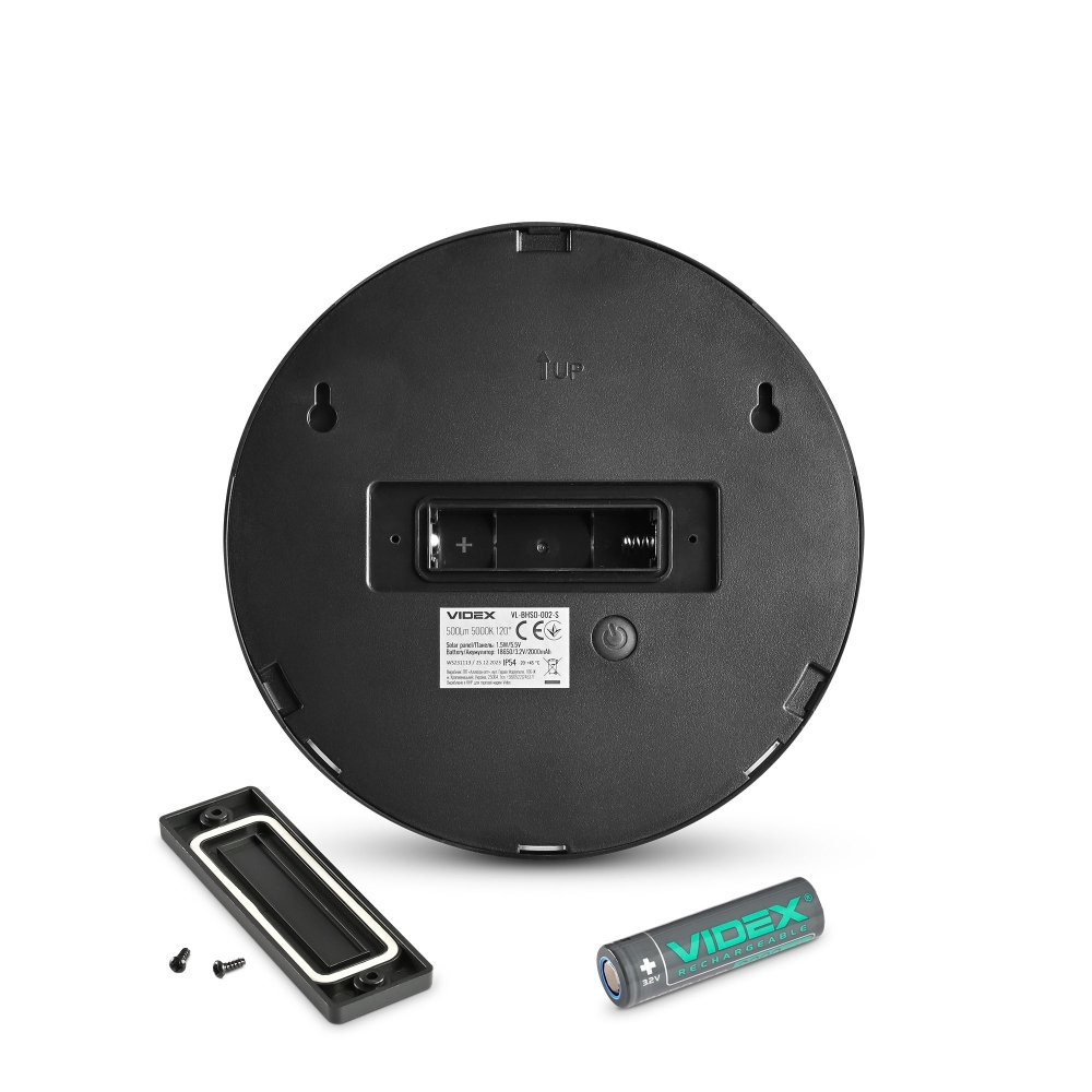 Lampa de perete solara LED cu senzor de miscare VIDEX VL-BHSO-002-S 500Lm 5000K