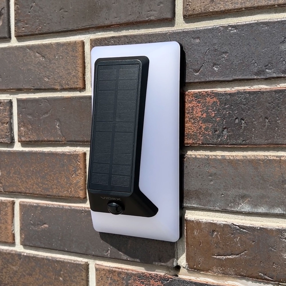 Lampa de perete solara LED cu senzor de miscare VIDEX VL-BHSO-003-S 500Lm 5000K