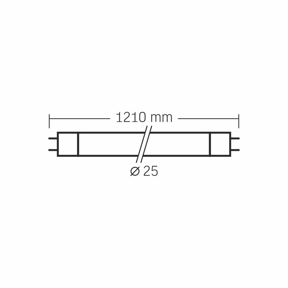 Tub de sticla LED T8 VIDEX-T8-LED-120-18W-NW