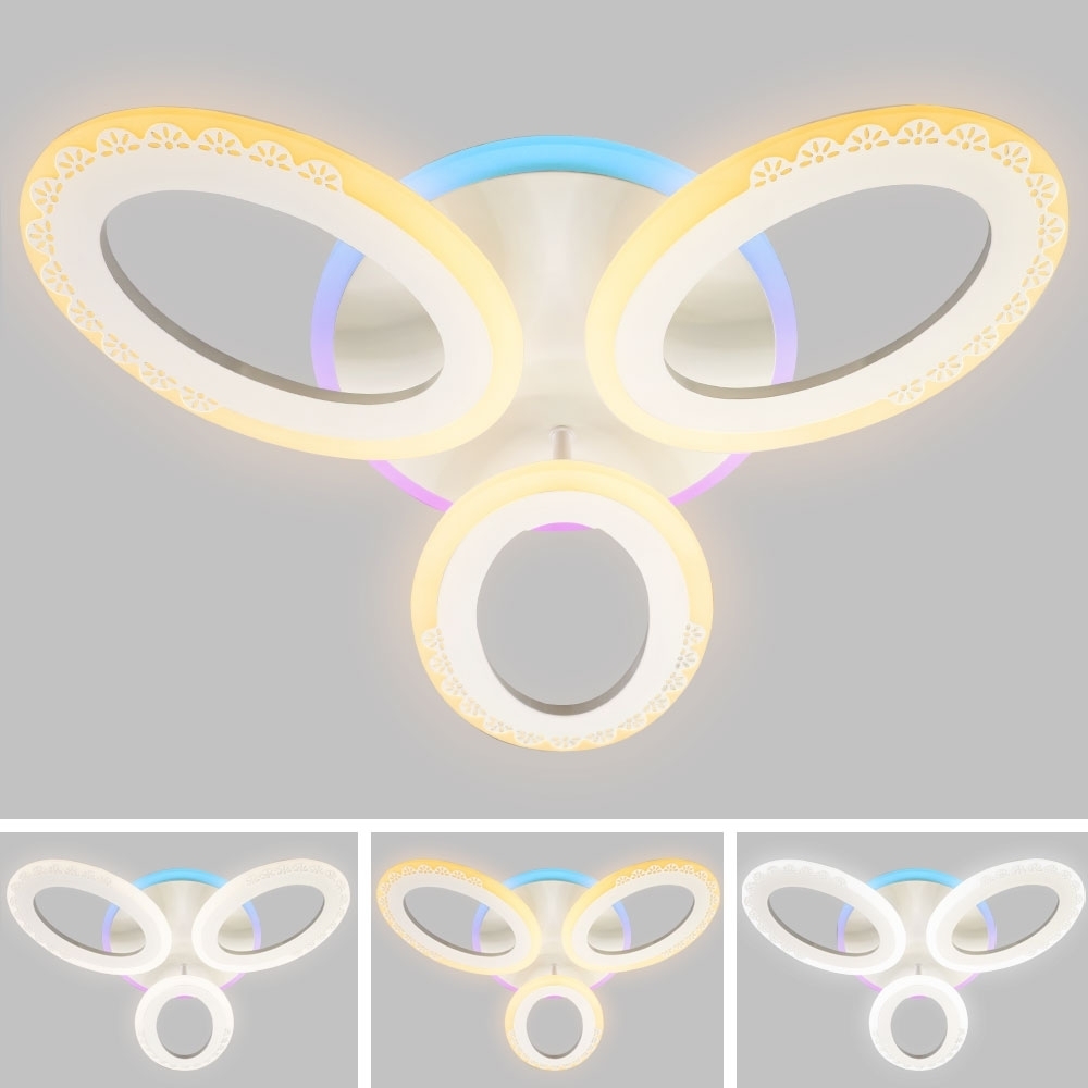 Lustra led 3 Ellipse 88W model ACR-8063RGB