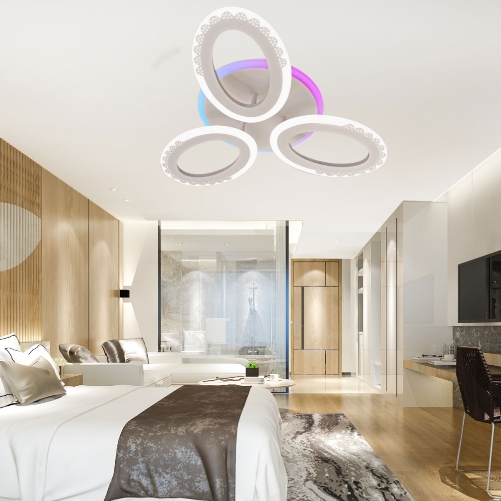 Lustra led 3 Ellipse 88W model ACR-8063RGB