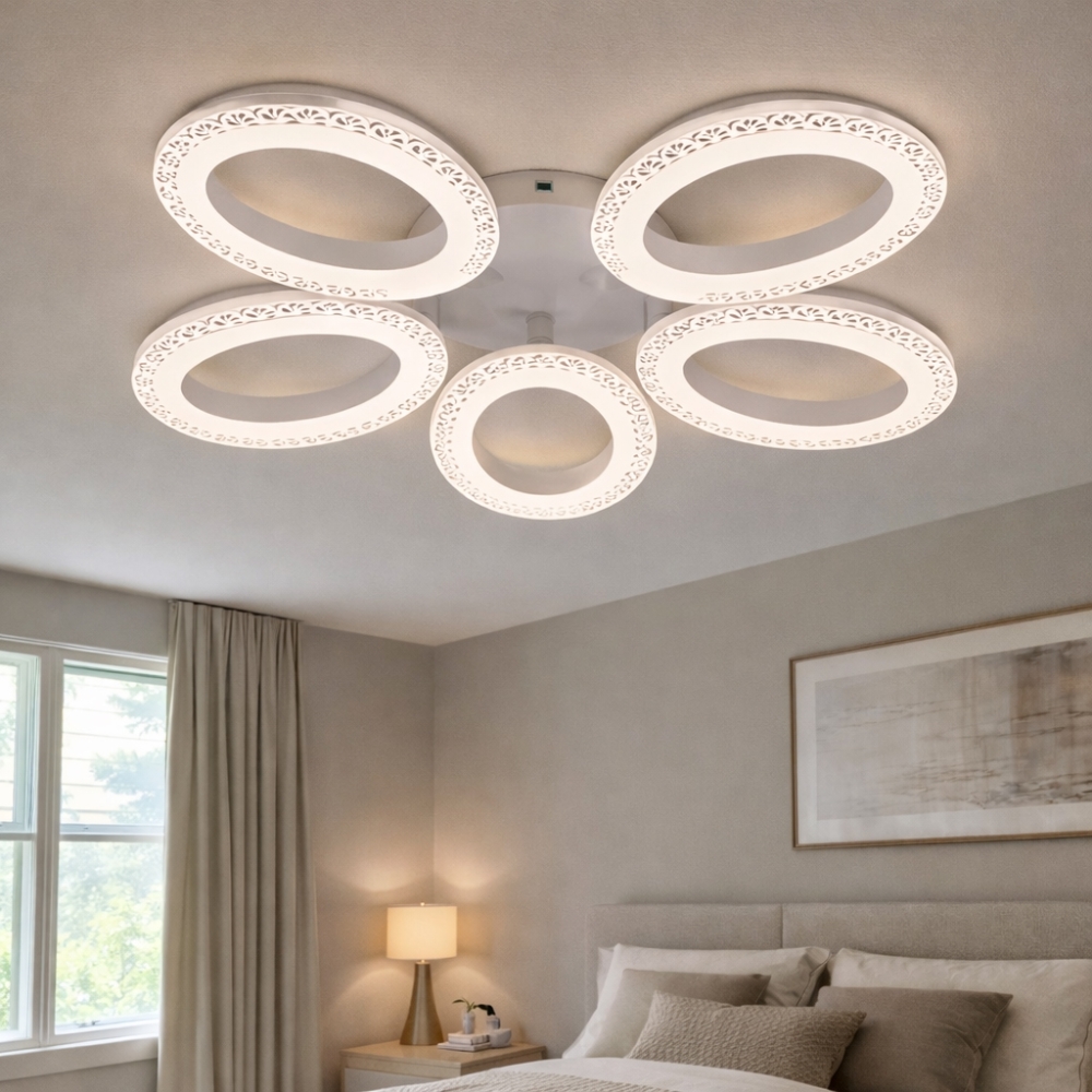 Lustra led 5 Ellipse 128W model ACR-8061RGB