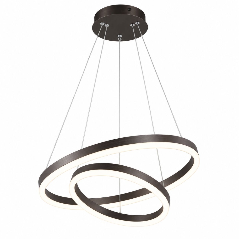 Lustra LED cu telecomanda, 100W, 5000 lm, 3CCT, neagra