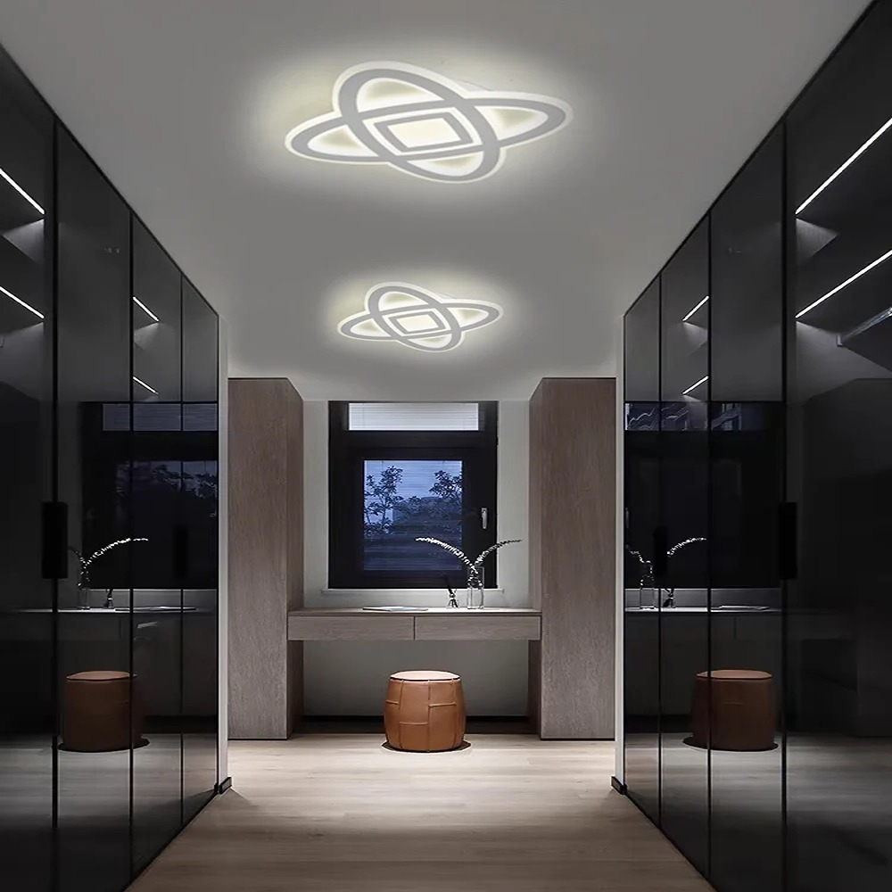 Lustra LED, Cu Telecomanda, Dimabila, 152W, Alb