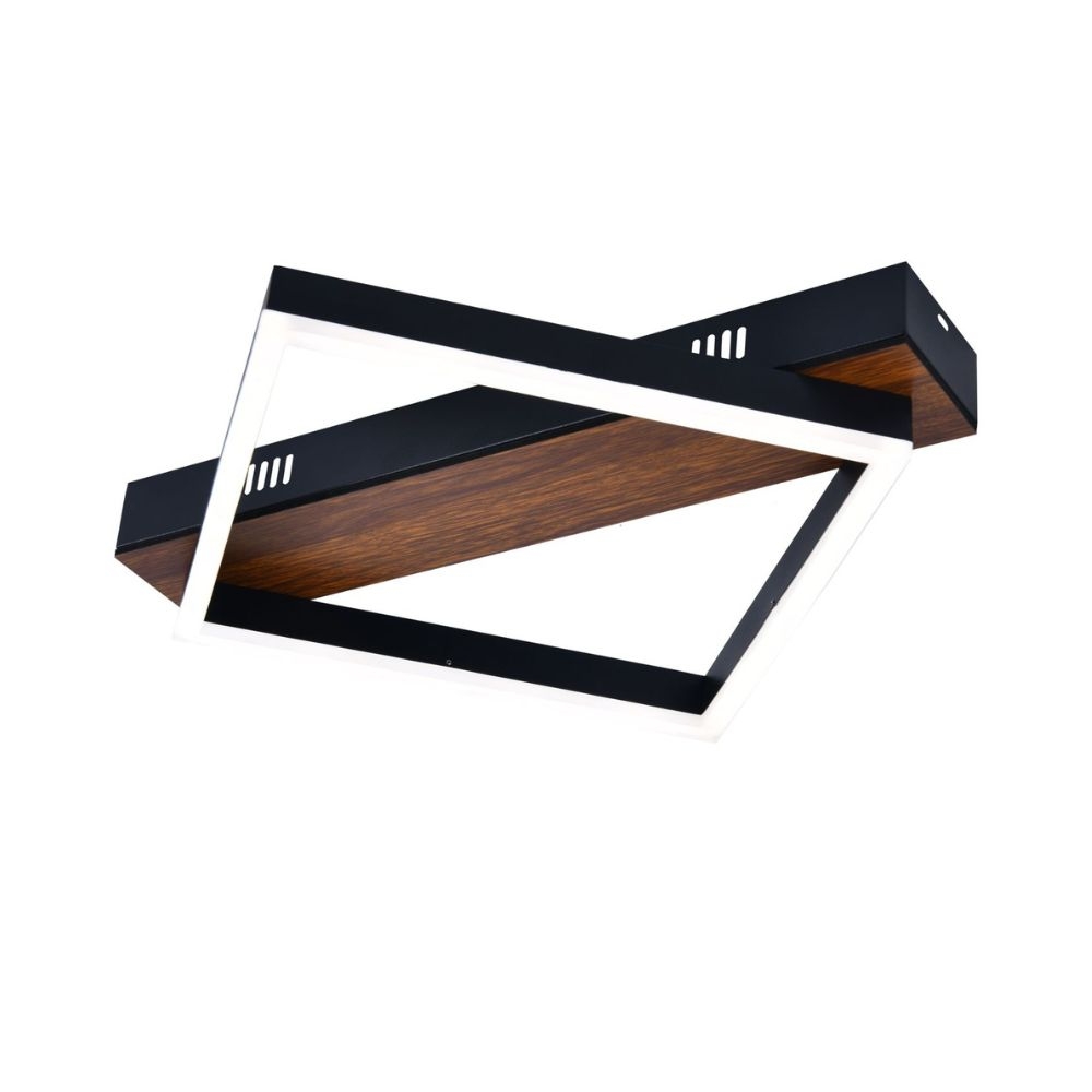 Lustra LED cu telecomanda FSL-G4213 44W 3CCT negru maro